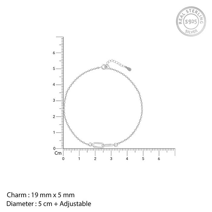 Silver Continuity Bracelet : BR0520
