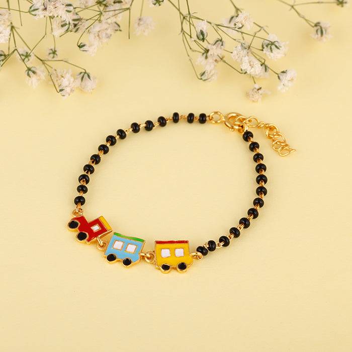 Golden Choo Choo Train Infant Bracelet (0-18 Months) : BR0526
