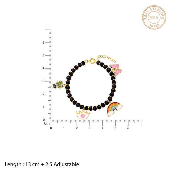 Golden Colourful Charm Infant Bracelet (0-18 Months) : BR0529