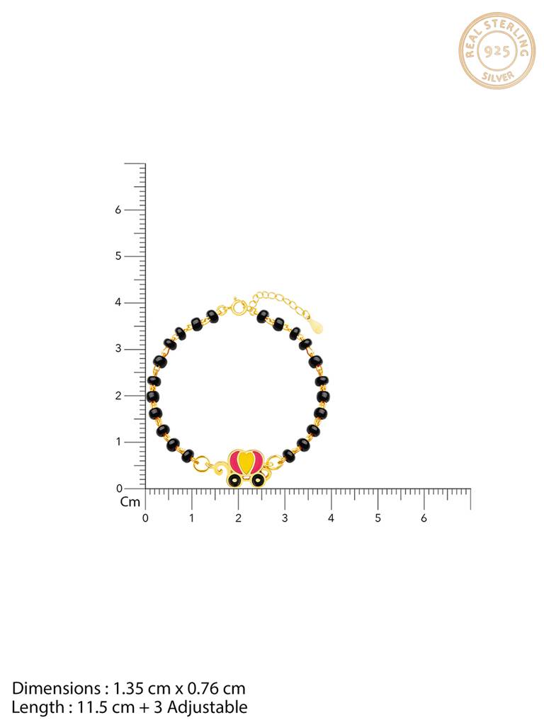 GIVA 925 Sterling Silver Golden Fairy Tale Infant Bracelet