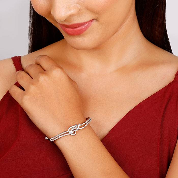 Silver Sparkly Affair Bracelet : BR0560