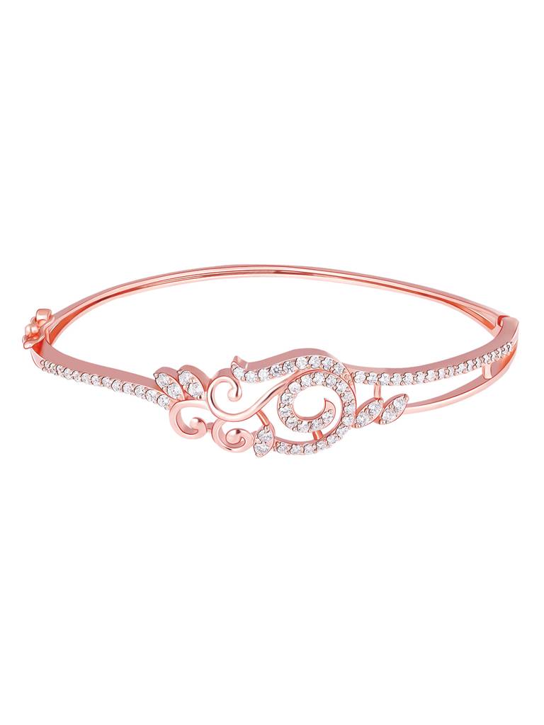 GIVA 925 Sterling Silver Rose Gold Musical Romance Bracelet