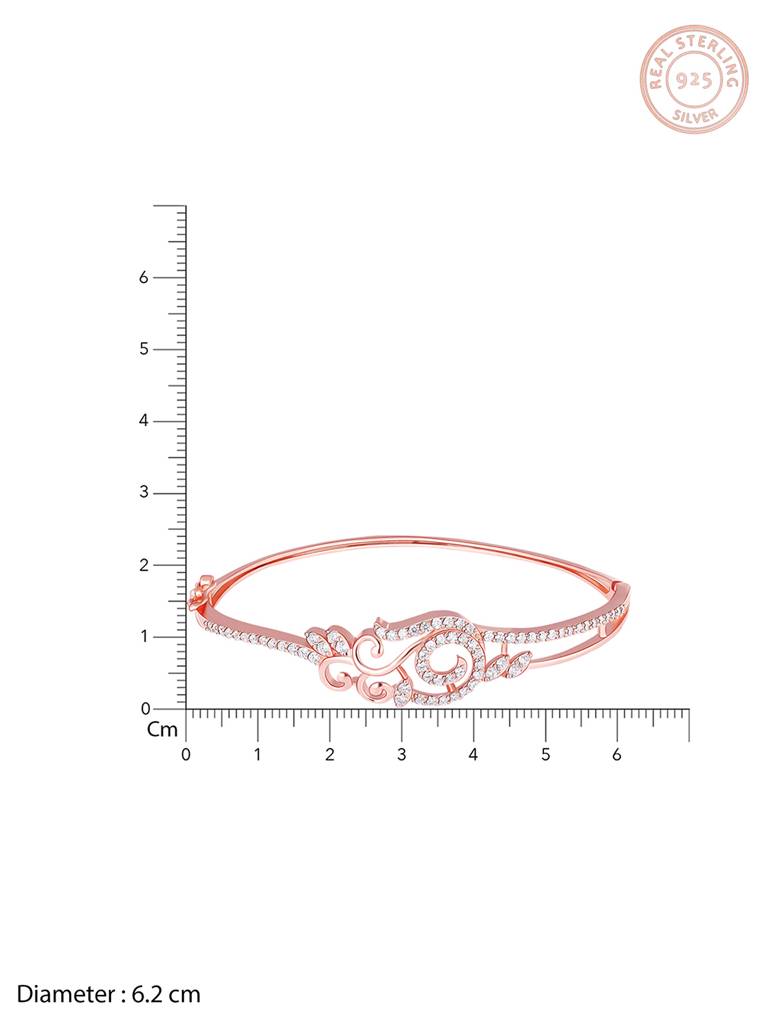 GIVA 925 Sterling Silver Rose Gold Musical Romance Bracelet