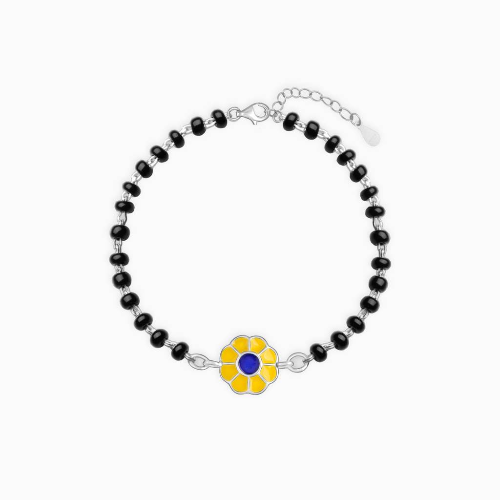 Silver Fresh Flower Infant Bracelet (0-18 Months) : BR0569