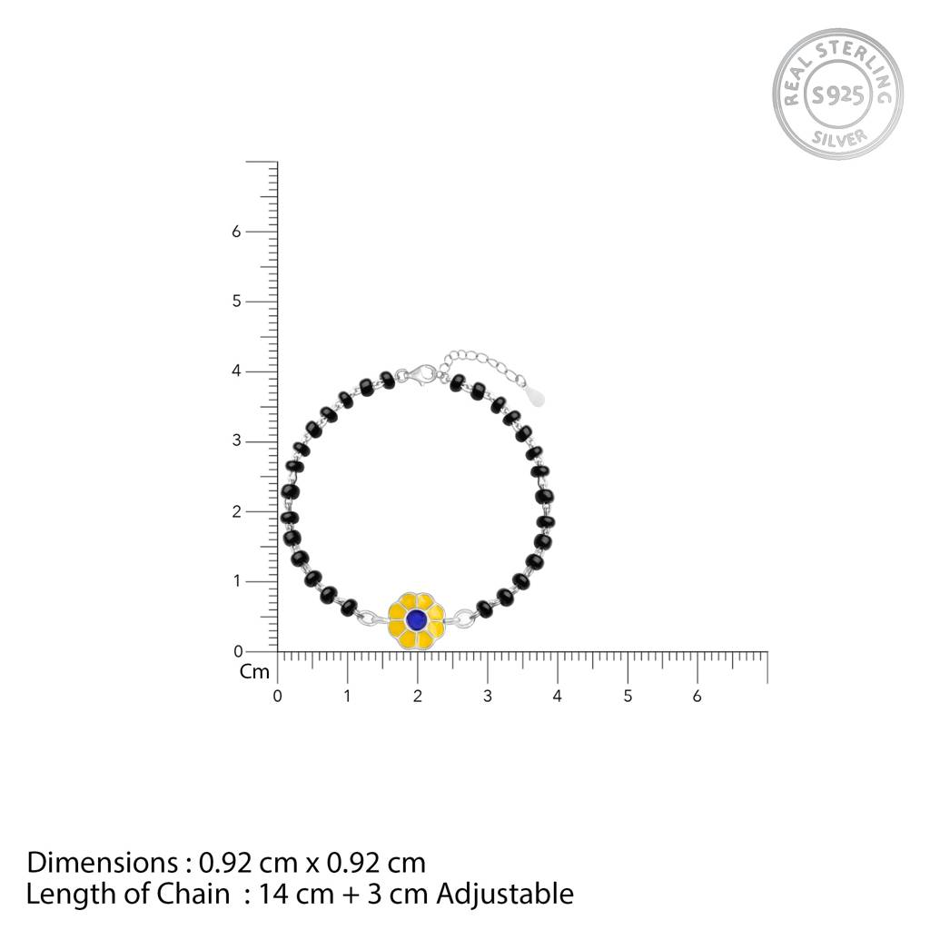 Silver Fresh Flower Infant Bracelet (0-18 Months) : BR0569