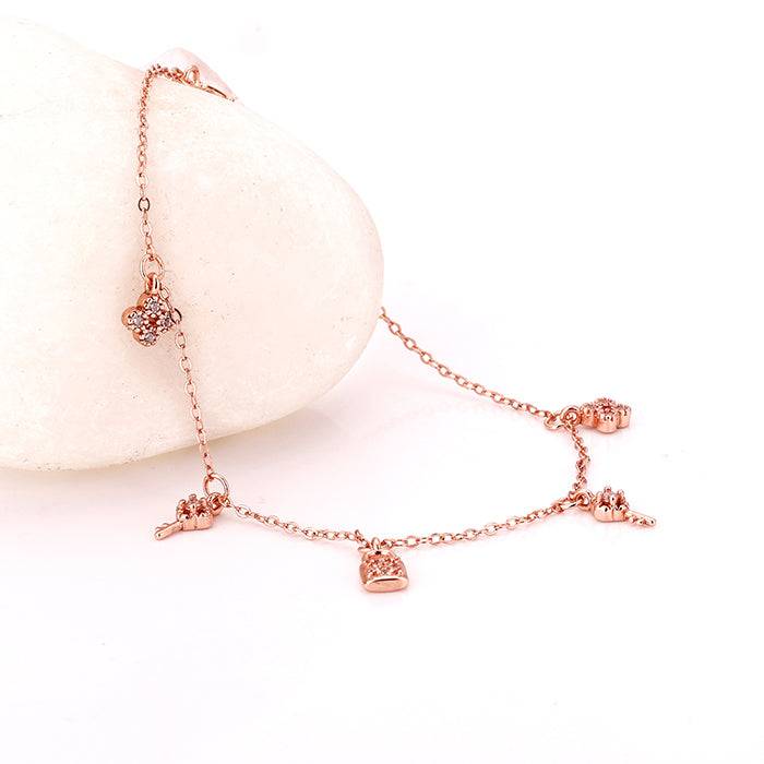 Rose Gold Secure Love Bracelet : BR0575