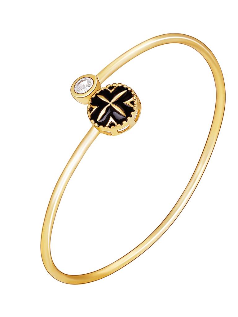 GIVA 925 Sterling Silver Golden Baroque Bracelet