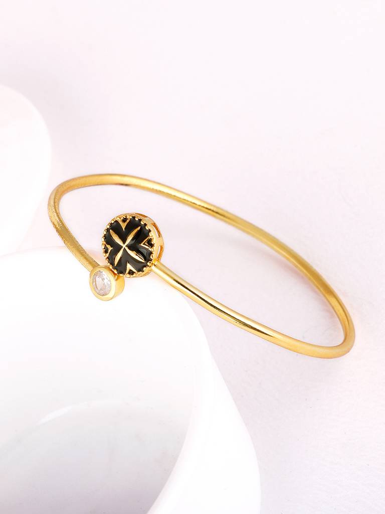 GIVA 925 Sterling Silver Golden Baroque Bracelet