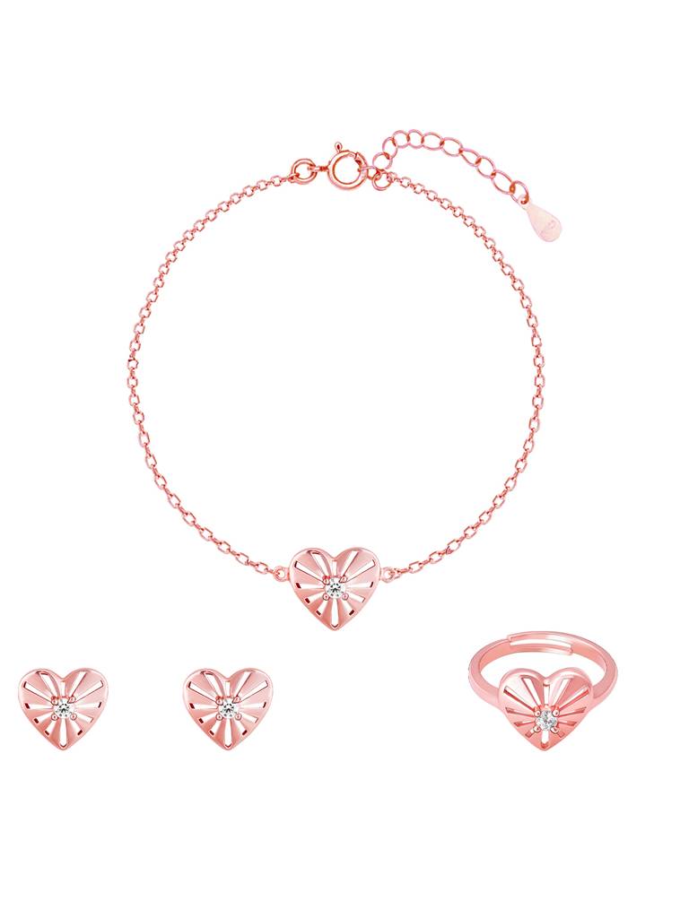 GIVA 925 Sterling Silver Rose Gold The Sunshine of My Life Set