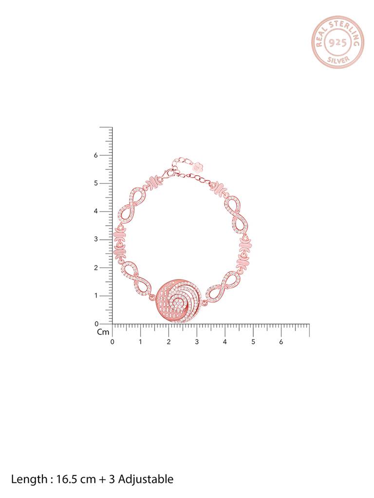 GIVA 925 Sterling Silver Rose Gold Shell of Love Bracelet