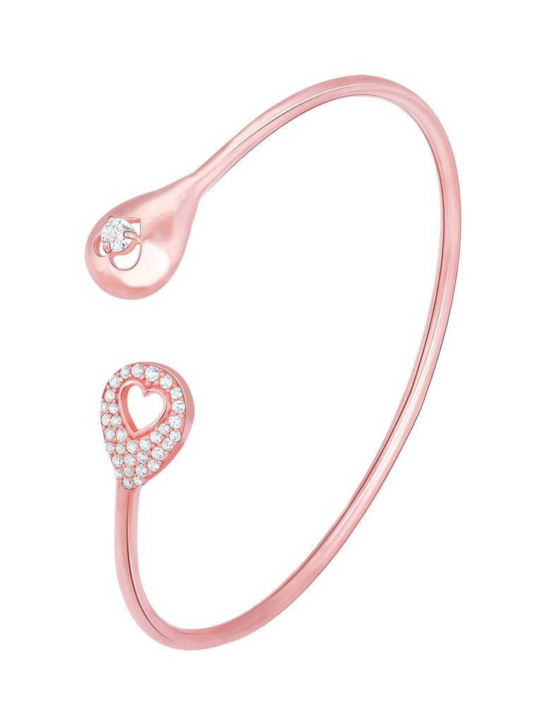 GIVA 925 Sterling Silver Rose Gold We Found Each Other Bracelet