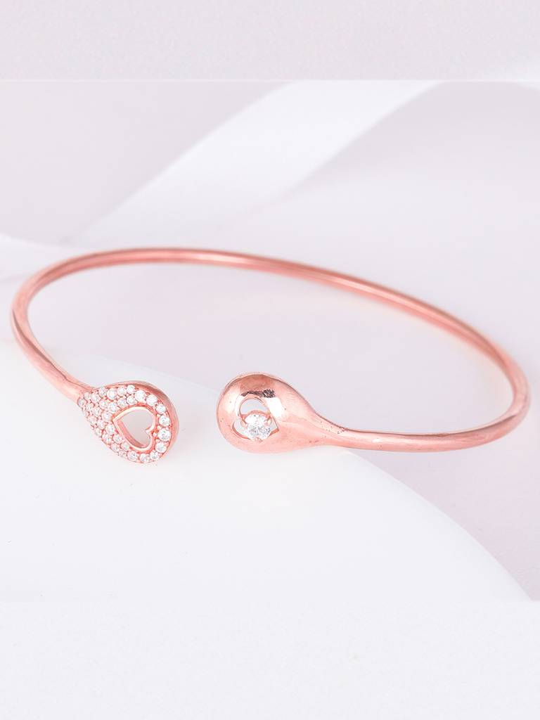 GIVA 925 Sterling Silver Rose Gold We Found Each Other Bracelet