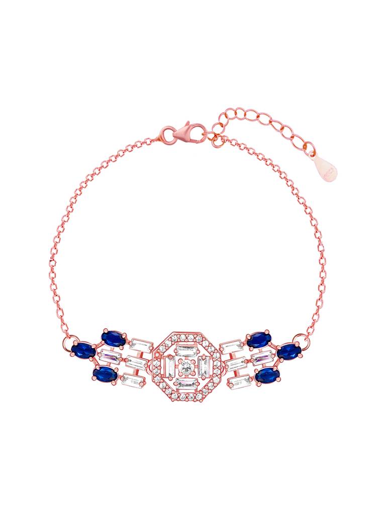 Giva 925 Sterling Silver Anushka Sharma Rose Gold Statement Bracelet