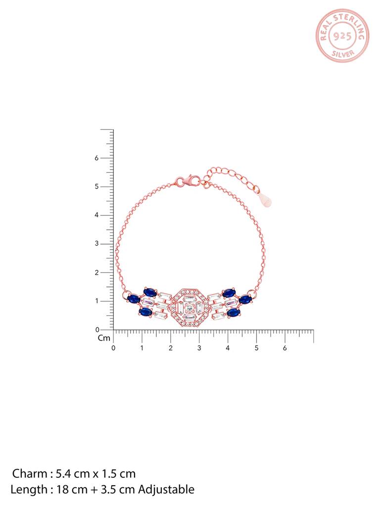 Giva 925 Sterling Silver Anushka Sharma Rose Gold Statement Bracelet