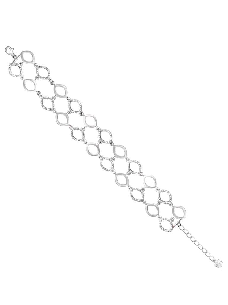 GIVA 925 Sterling Silver Zircon Studded Marquis Bracelet