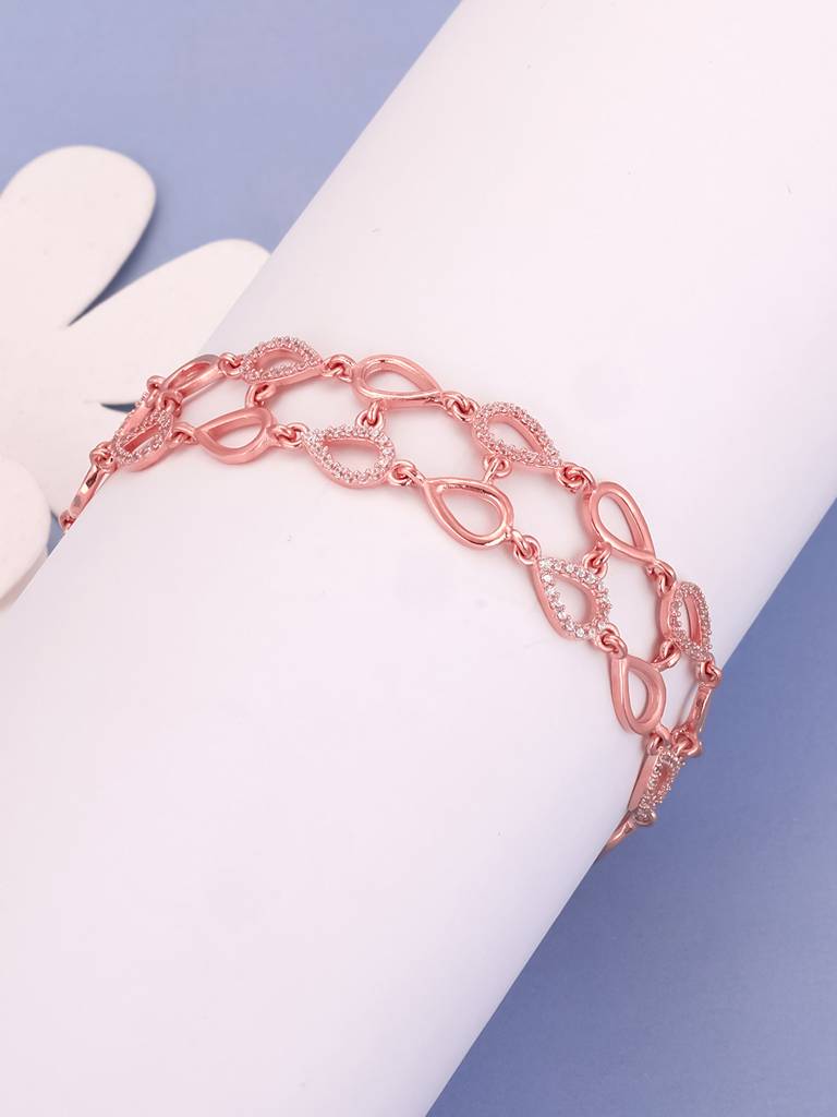 GIVA 925 Sterling Silver Anushka Sharma Rose Gold Endearing Bracelet