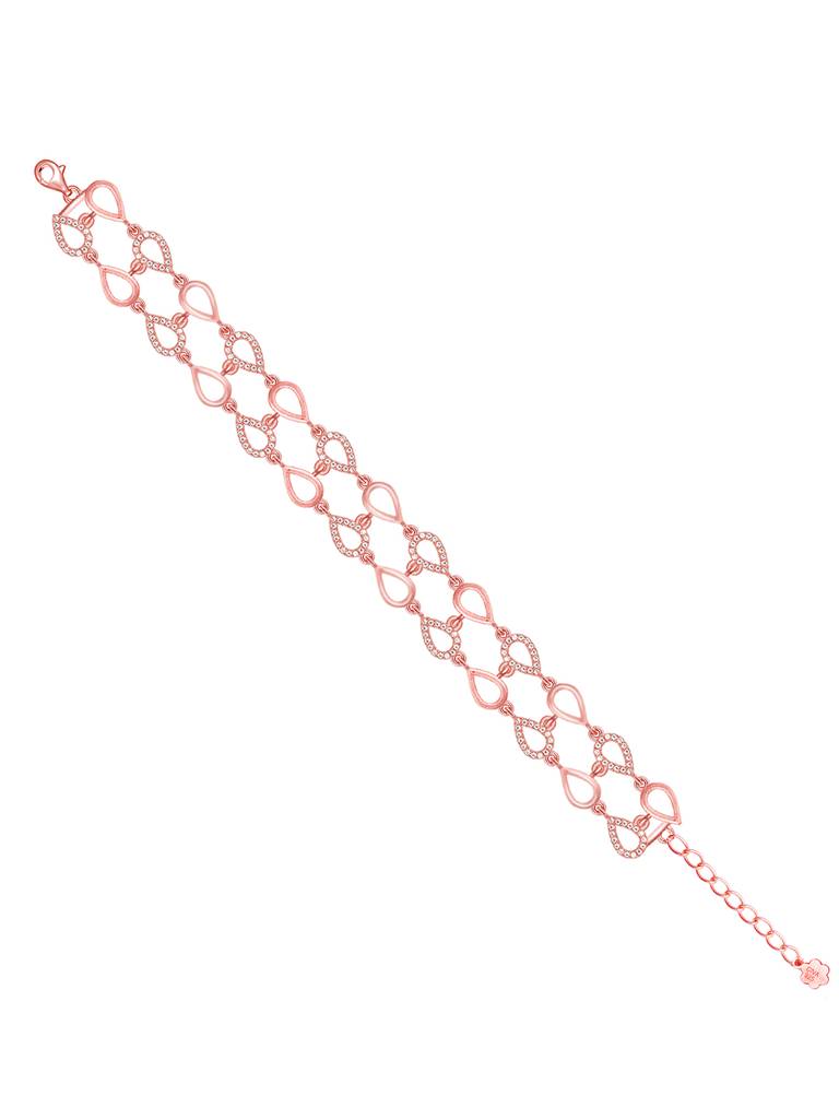 GIVA 925 Sterling Silver Anushka Sharma Rose Gold Timeless Beauty Bracelet