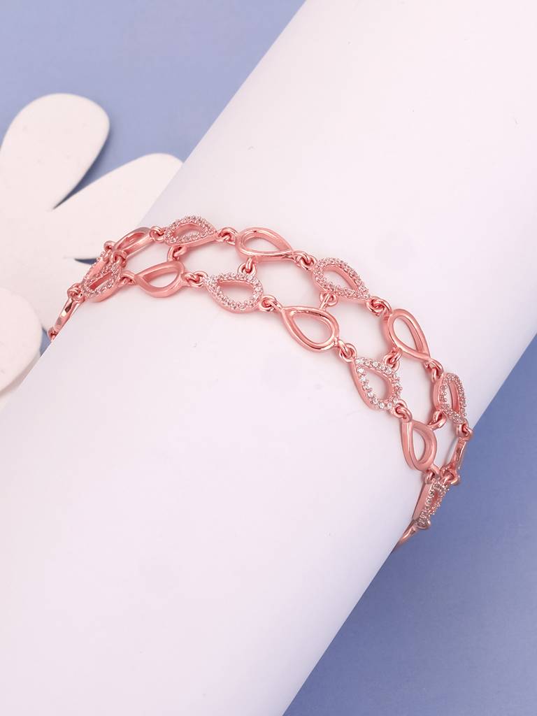 GIVA 925 Sterling Silver Anushka Sharma Rose Gold Timeless Beauty Bracelet