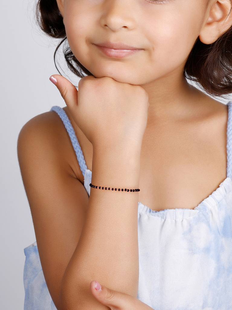 GIVA 925 Sterling Silver Rose Gold Minimal Kids Nazariya Bracelet