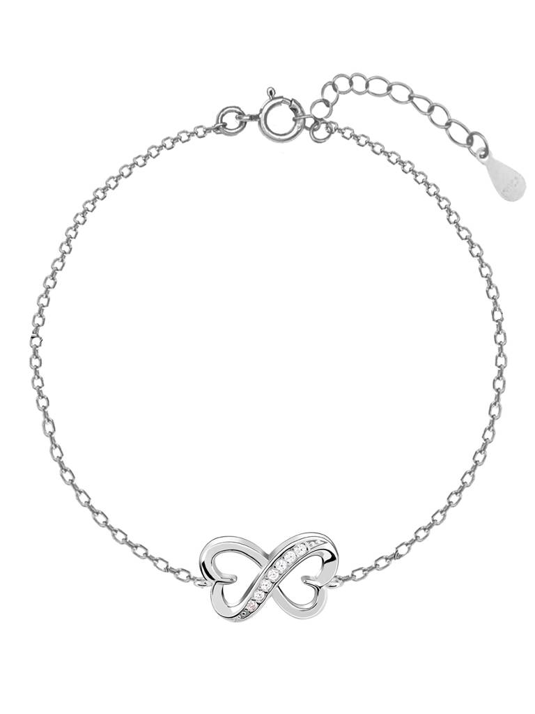 GIVA 925 Sterling Silver Hearts Soar Together Forever Bracelet