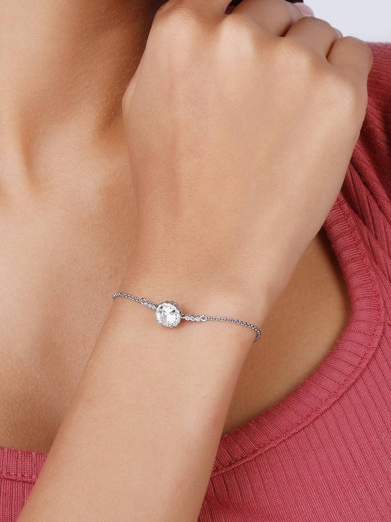 Giva 925 Sterling Silver Solitaire Sunshine Bracelet
