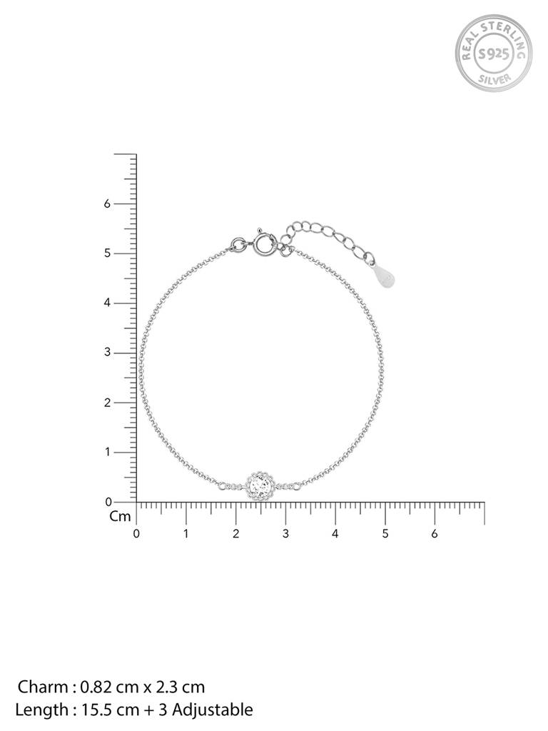 Giva 925 Sterling Silver Solitaire Sunshine Bracelet