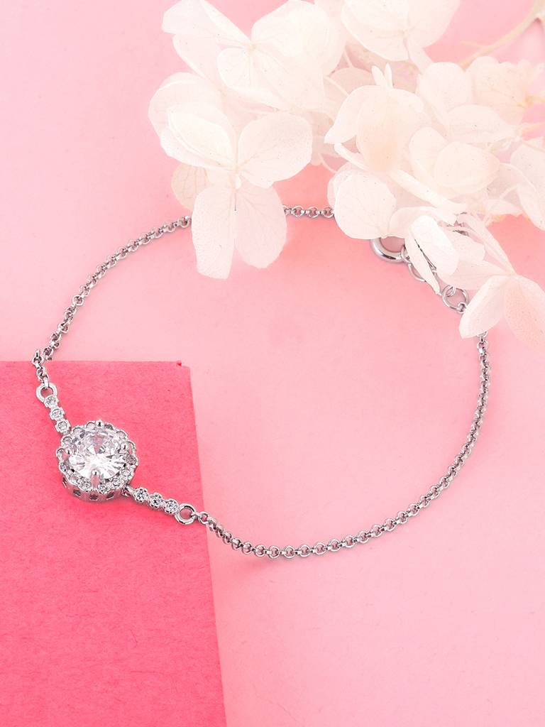 Giva 925 Sterling Silver Solitaire Sunshine Bracelet