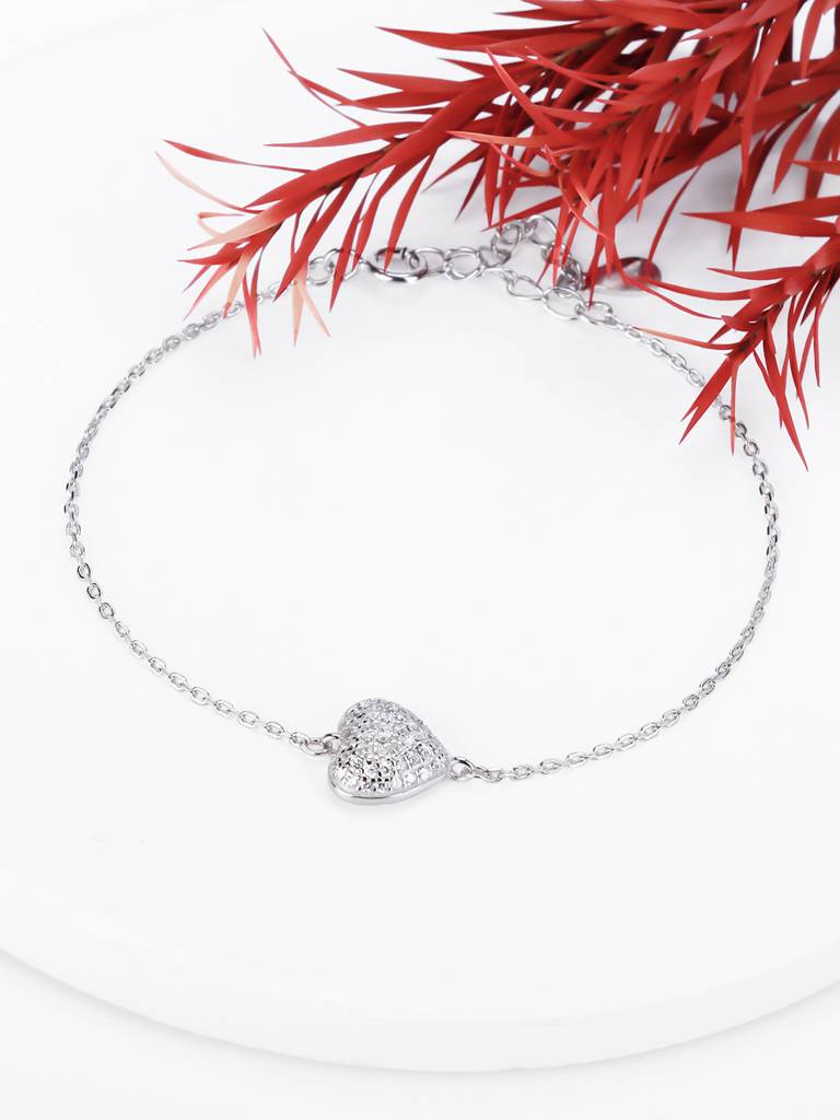 GIVA 925 Sterling Silver Filled with Love Heart Bracelet