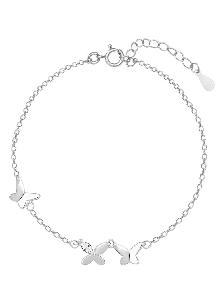 Giva 925 Sterling Silver Fluttering Butterflies Bracelet