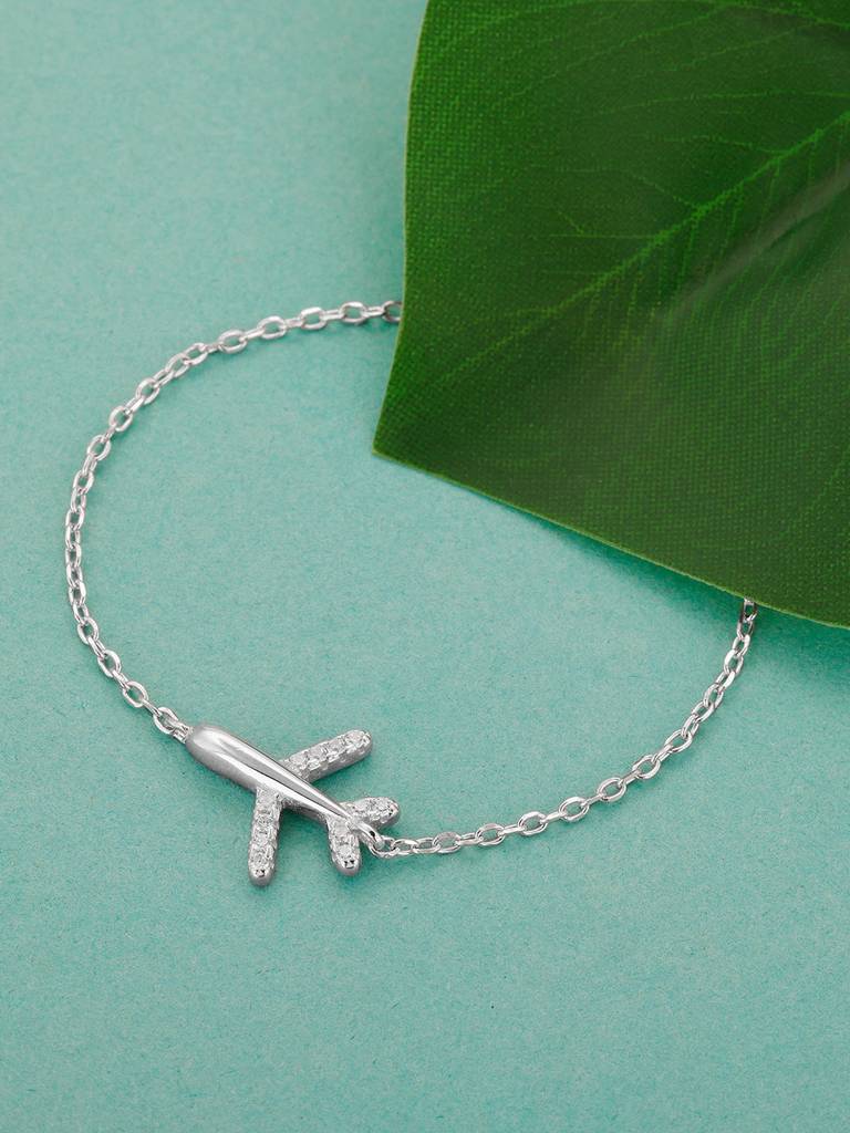 Giva 925 Sterling Silver Aeroplane Kids Bracelet