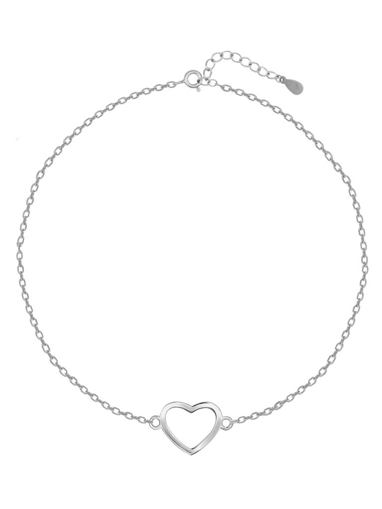 GIVA 925 Sterling Silver Love that Cannot Hide Heart Bracelet