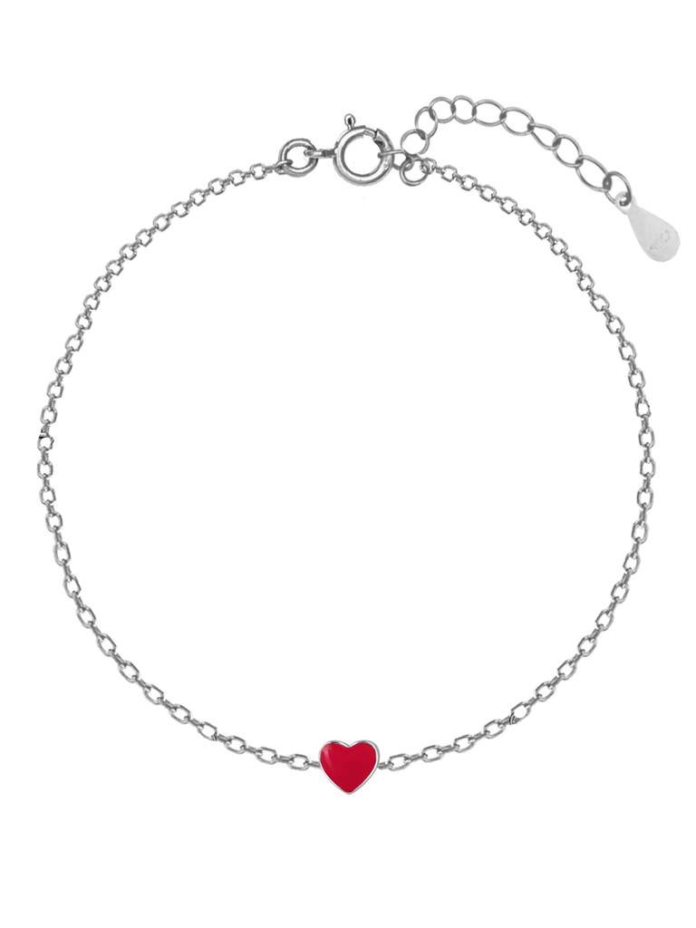 GIVA 925 Sterling Silver My Heart Beats for You Bracelet