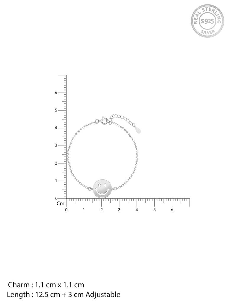 Giva 925 Sterling Silver Smiley Bracelet