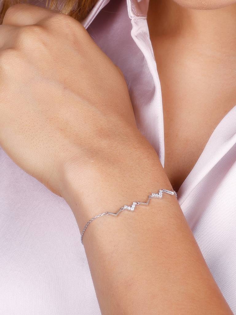 Giva 925 Sterling Silver Meandering Bracelet