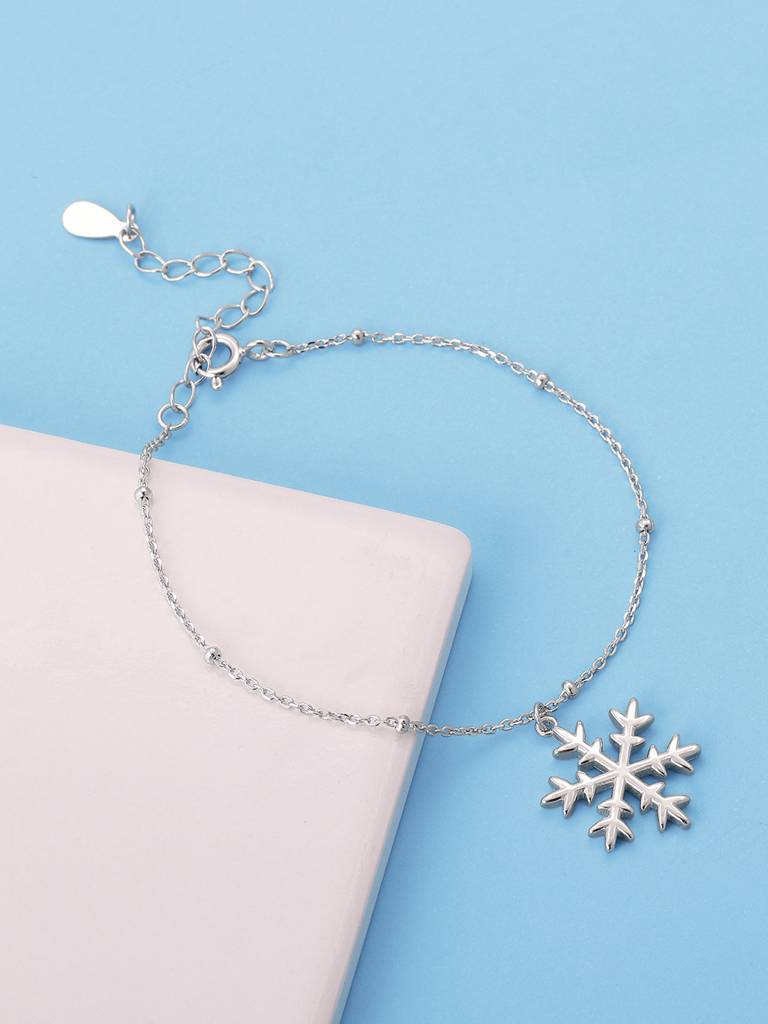 Giva 925 Sterling Silver Snowflake Bracelet