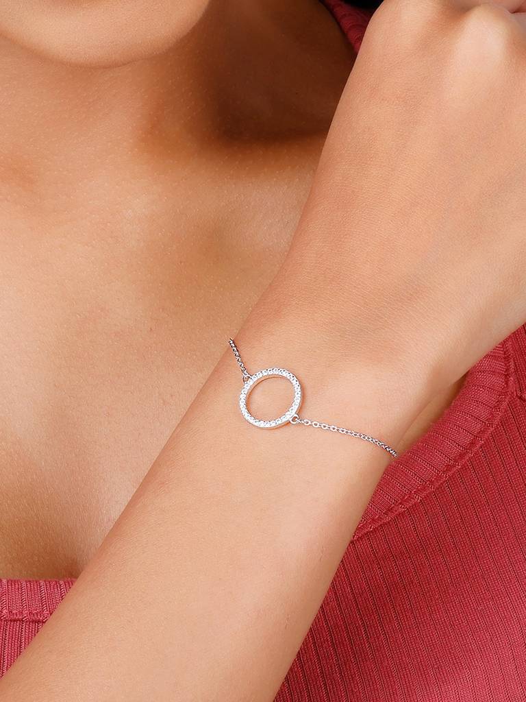 Giva 925 Sterling Silver Forever Valentine Bracelet