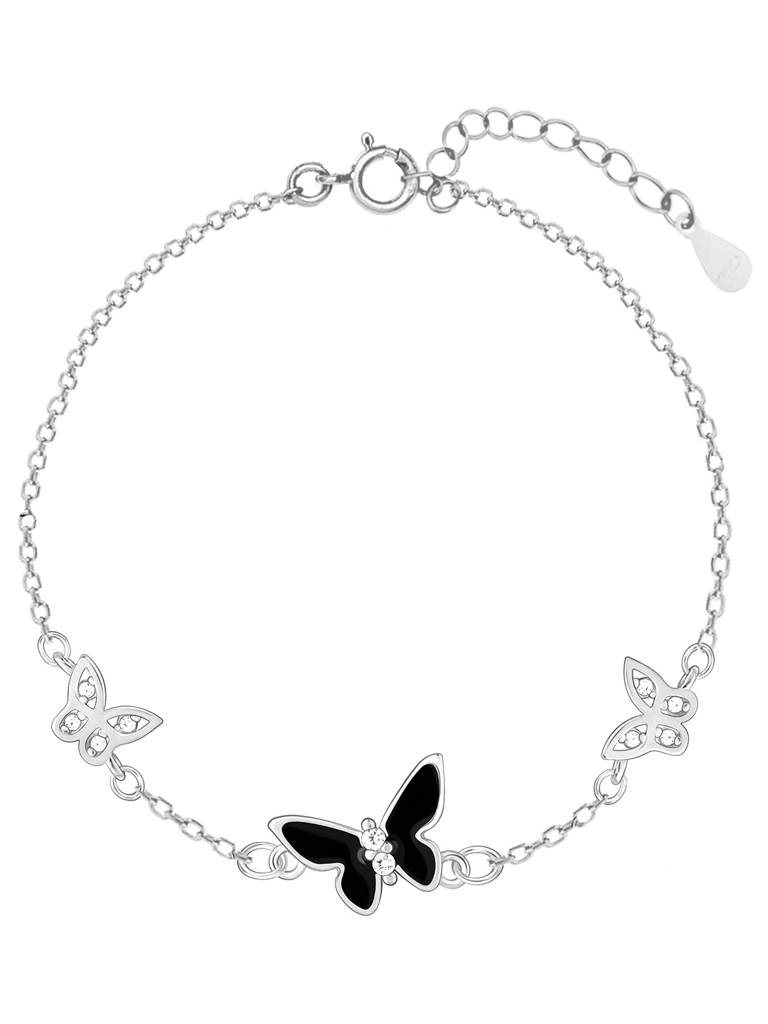 Giva 925 Sterling Silver Elegant Butterflies Bracelet