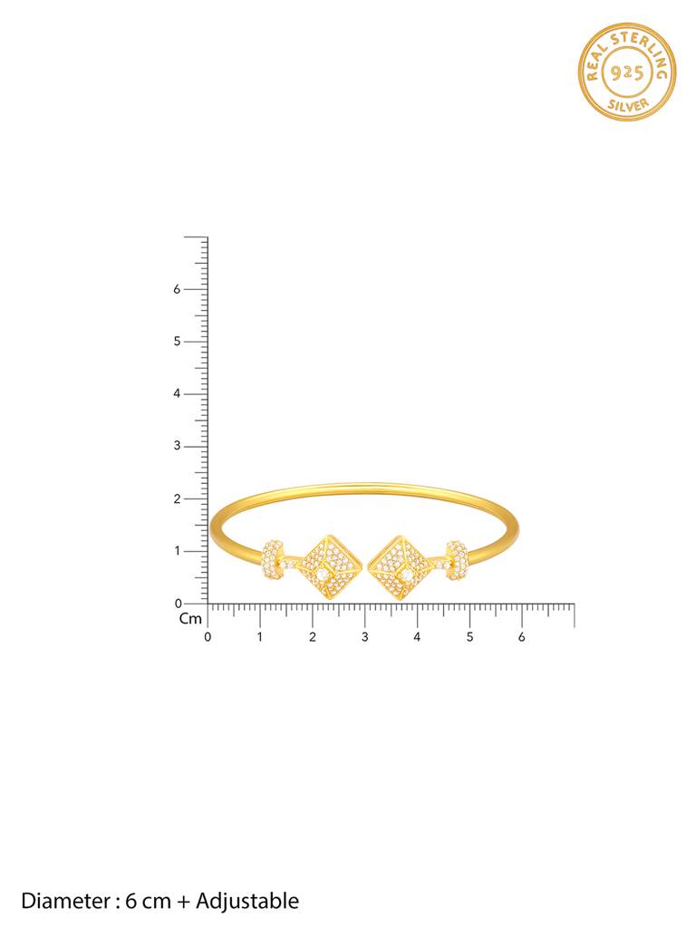 Giva 925 Sterling Silver Golden Lavishing Signature Bracelet