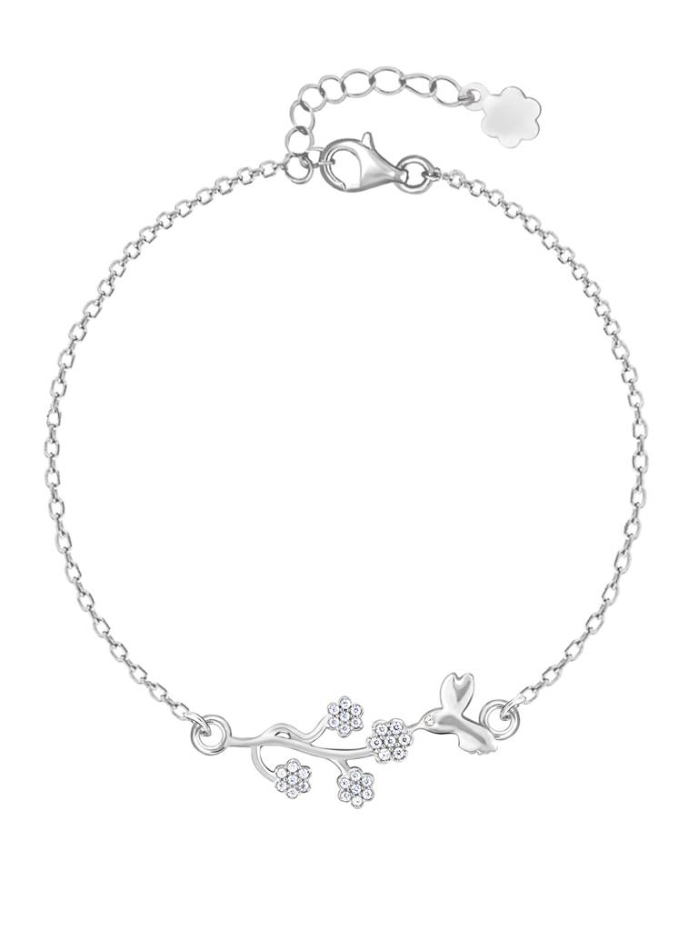 Giva 925 Sterling Silver Floral Mystery Bracelet