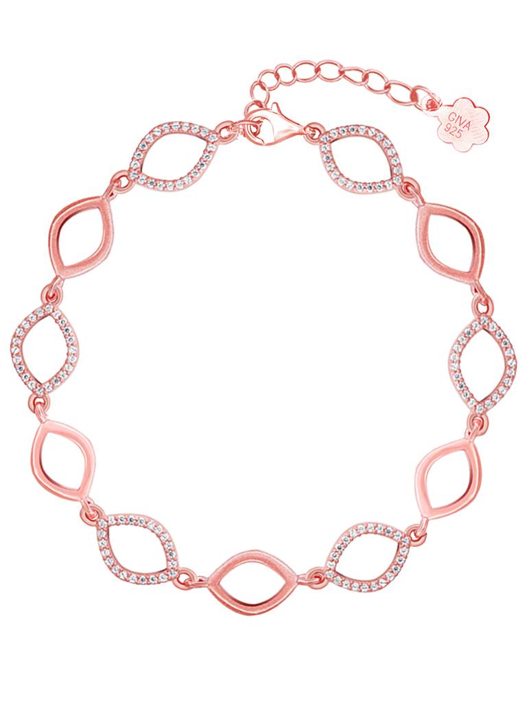 Giva 925 Sterling Silver Rose Gold Harmony Bracelet