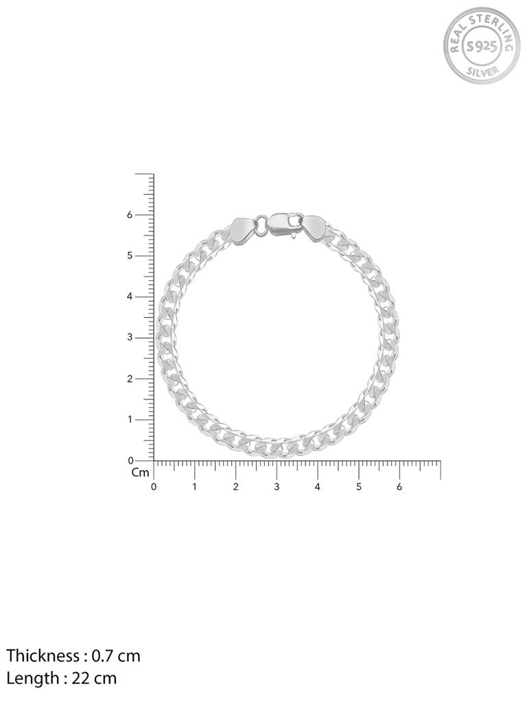 GIVA 925 Sterling Silver Classic Bracelet for Him