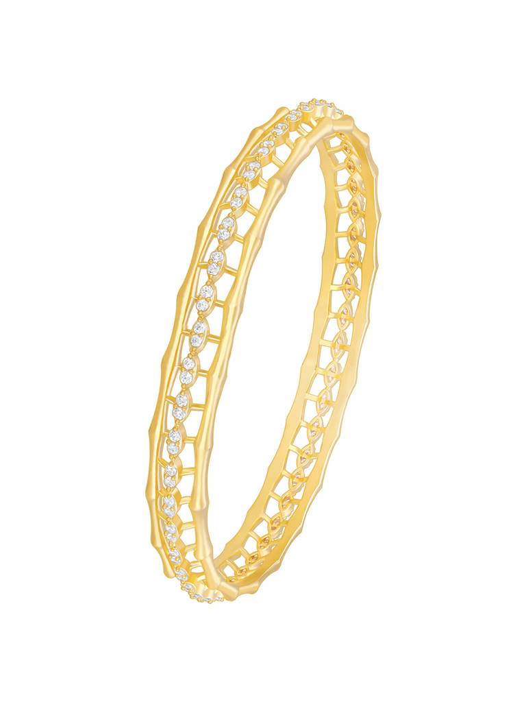 Giva 925 Sterling Silver Golden Whispering Winds Bangle