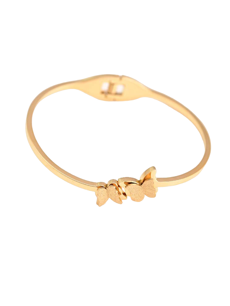 Stainless Steel Butterfly Charm Cuff Bracelet : BR080