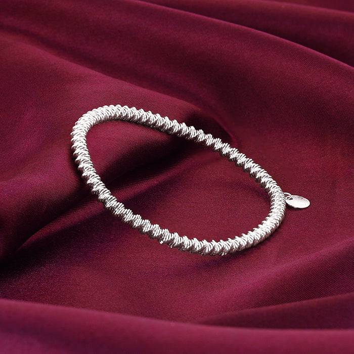 Giva 925 Silver Twisty Bracelet Adjustable : BR0814