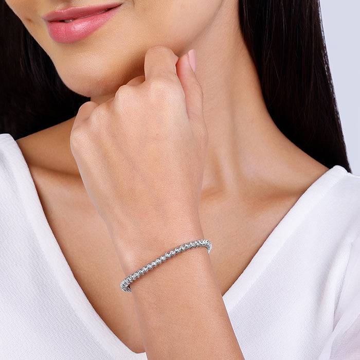 Giva 925 Silver Twisty Bracelet Adjustable : BR0814