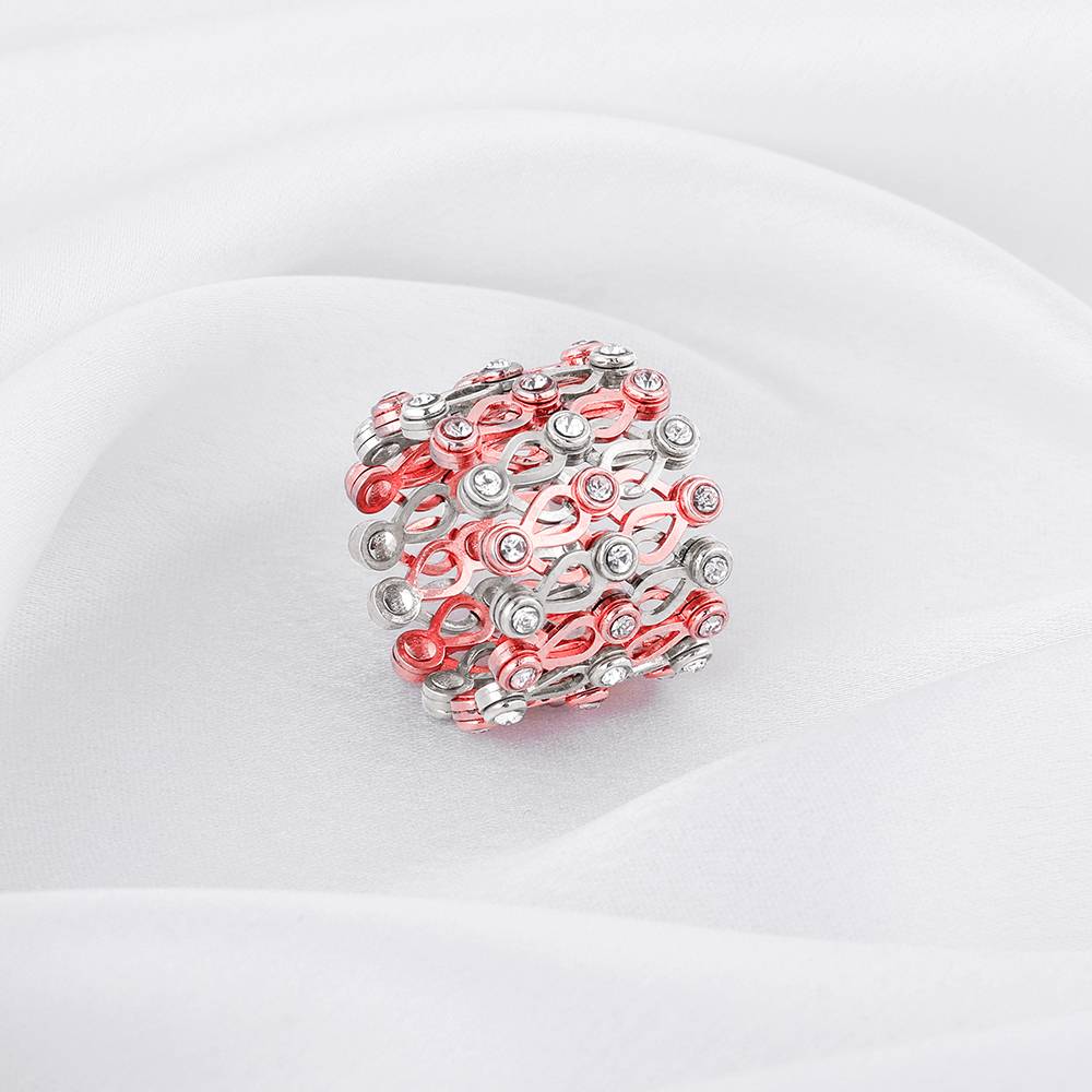 Giva 925 Silver Dual Tone Supple Bracelet Adjustable : BR0815