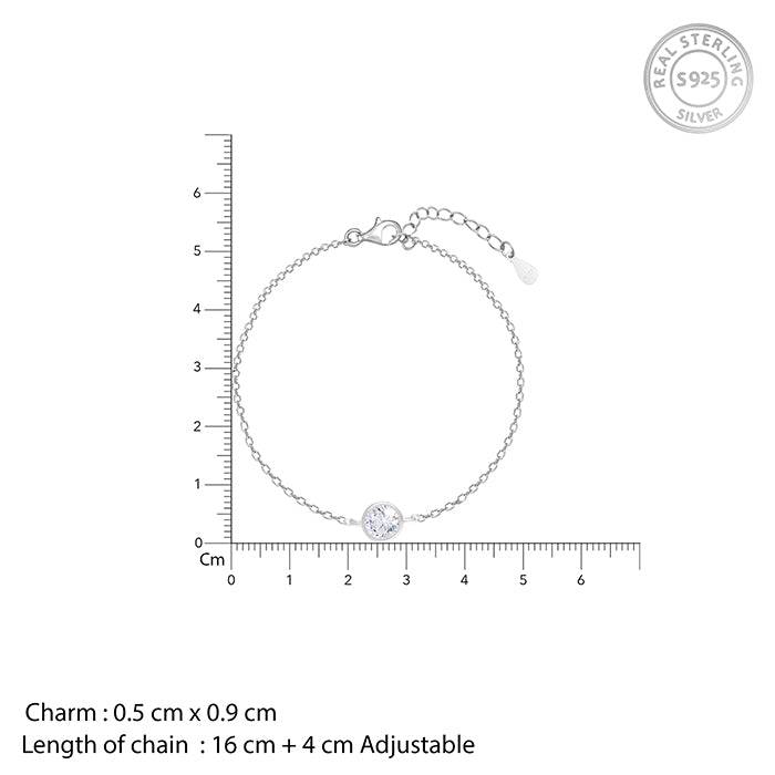 Giva 925 Sterling Silver Crux Of Luxe Bracelet, Adjustable | Gifts For Women And Girls | W : BR0821
