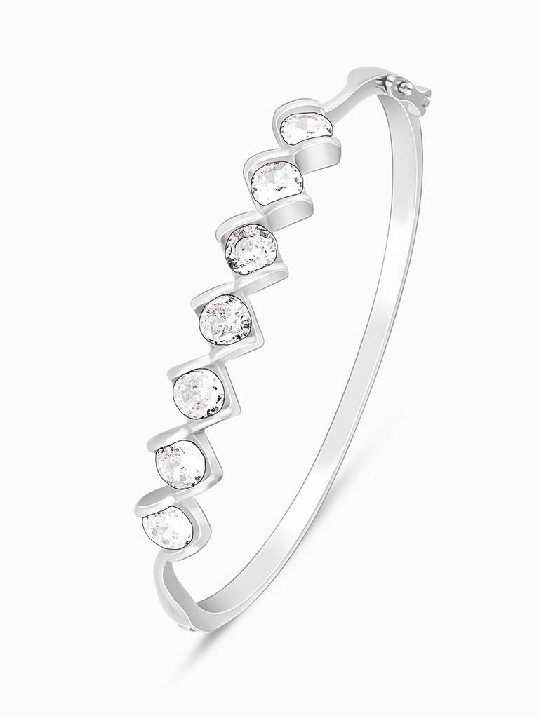 Giva 925 Silver Zircon Order Of Opulence Bracelet Adjustable : BR0825