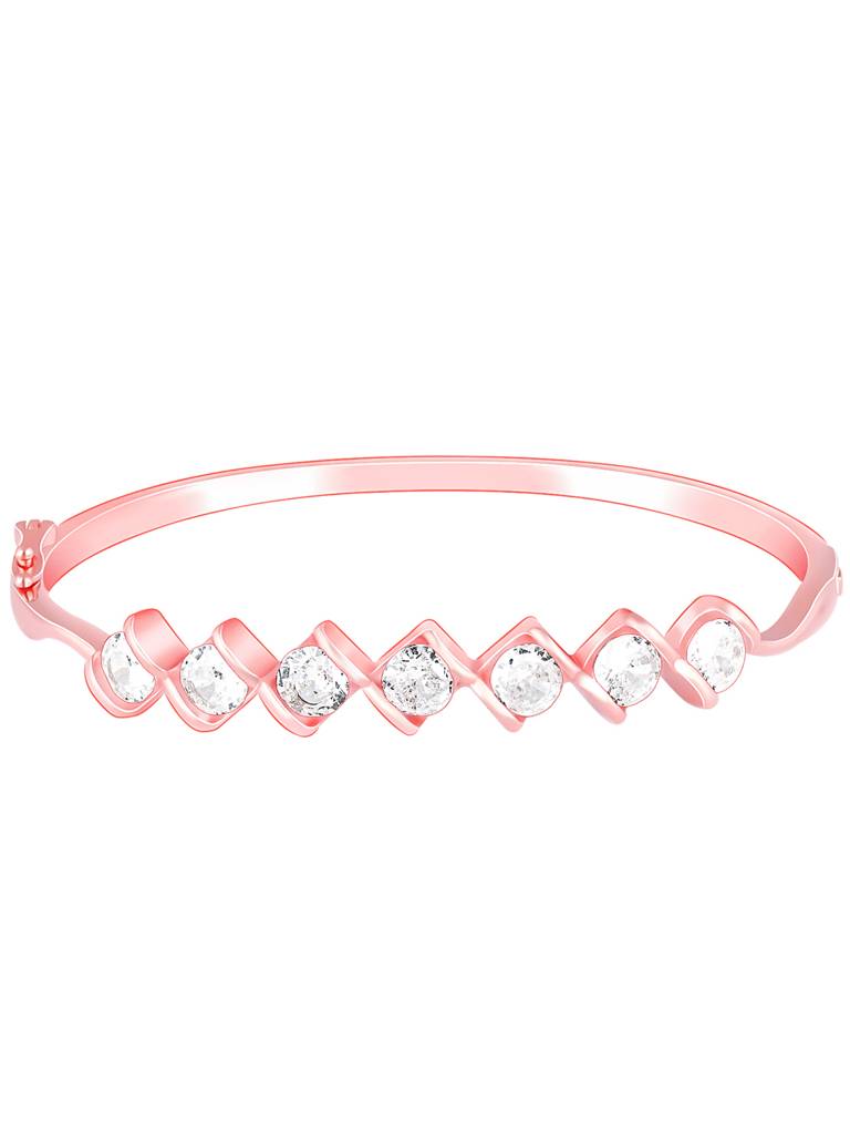 Giva 925 Silver Rose Gold Zircon Order Of Opulence Bracelet Adjustable : BR0826