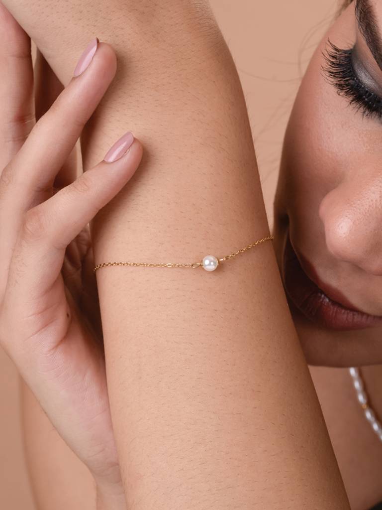 Elegant Pearl Bracelet : BR084-G
